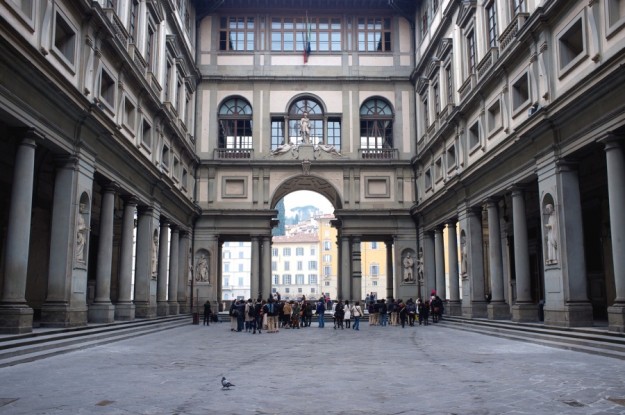 Uffizi gallery in Florence, Italy.