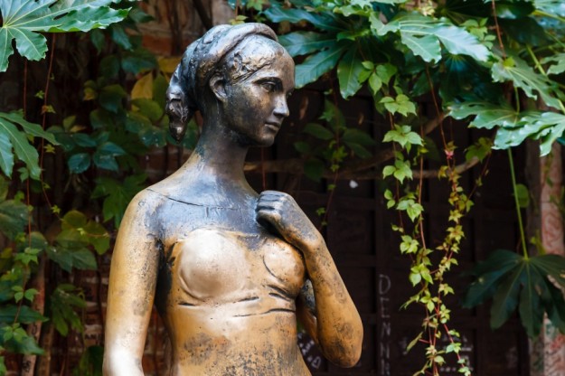 Statue of Juliet Capulet in Her House Backyard in Verona Veneto Italy