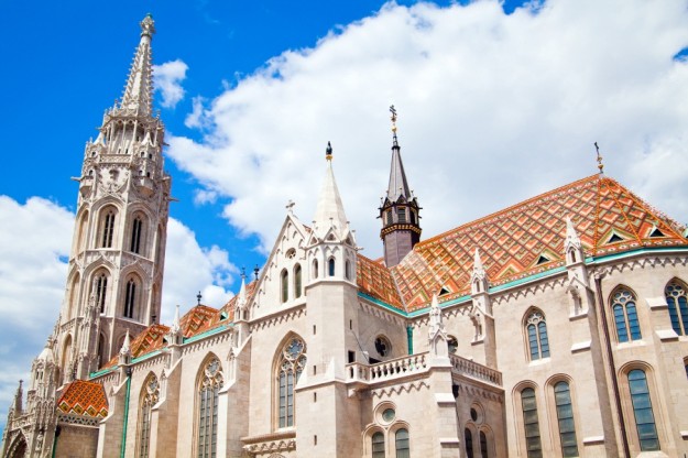 Matthias Church in the Castle District of Buda section of Budapest Hungary