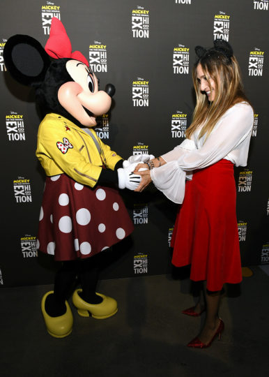 Minnie Mouse; Sarah Jessica Parker Photo by Craig Barritt/Getty Images for Disney